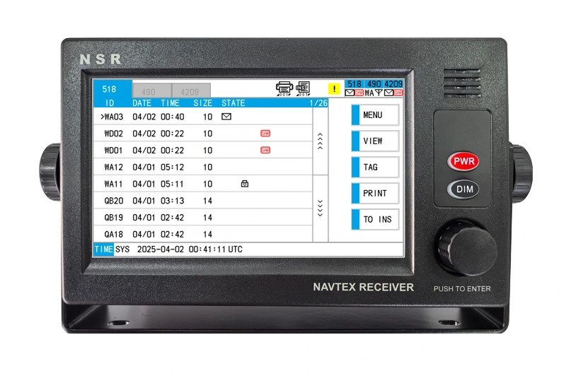 NSR NVX-3000 — каталожный снимок приёмника NAVTEX